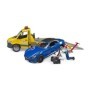 Bruder - Vehicul De Tractare Mercedes Benz Cu Sirena Si Vehicul Bruder - 5